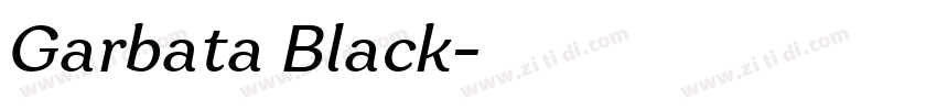 Garbata Black字体转换